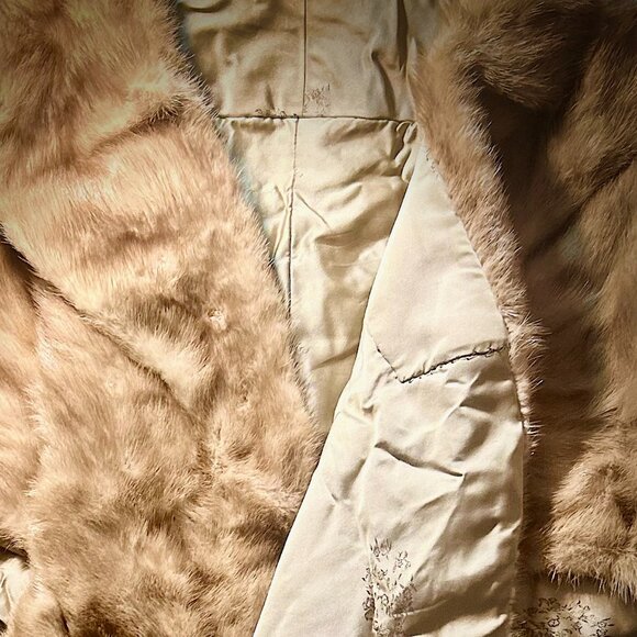 Mink Stole, Mink Fur Wrap, Stole, Vintage Genuine Mink Fur Stole - Picture 3 of 4